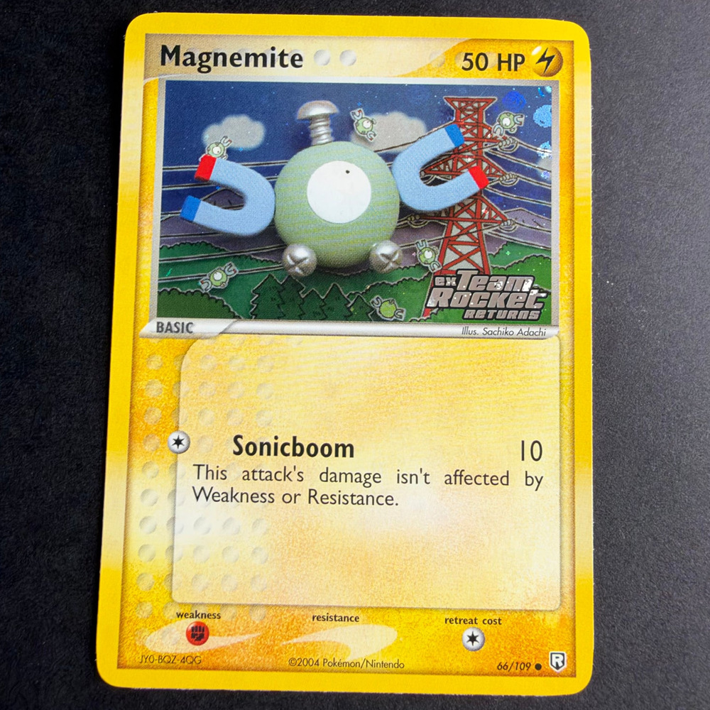 Pokemon TCG Magnemite EX Team Rocket Returns 66/109 Common Reverse Holo NM